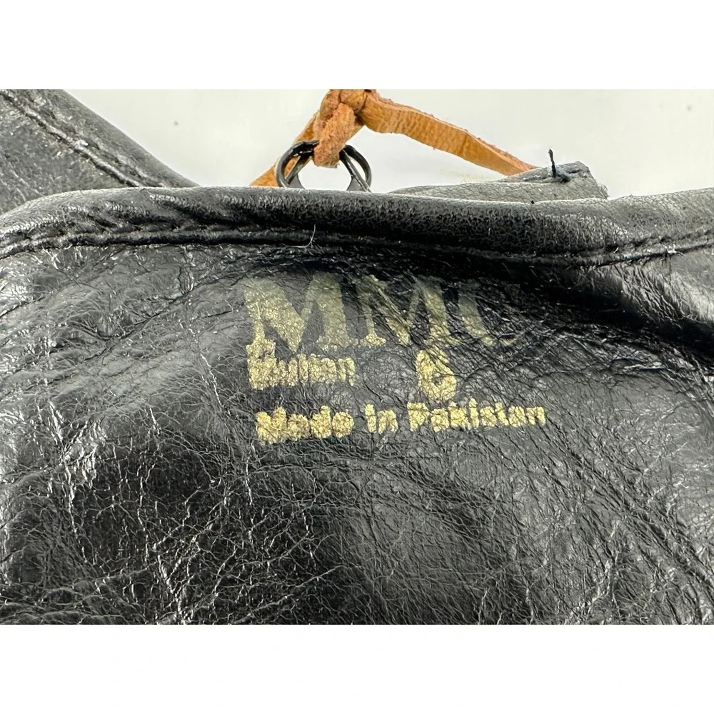 MMC Khuffain Khuff Black Leather Prayer Socks Size 6 Zipper Snap Multan Pakistan